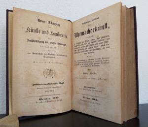 Schreiber, Emanuel. Vollständiges Handbuch der Uhrmacherkunst, namentlich in Beziehung auf Thurm-, Wand- und Stutzuhren, Taschenuhren aller Art, als Spindel-, Cylinder- und Ankeruhren mit und ohne Re...