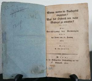 Warum werden die Bankozettel eingezogen? Was hat Oestreich von dieser Maßregel zu erwarten?