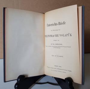 Obhlidal, M. Unterrichts-Briefe zur Erlernung der Weltsprache Volapük.