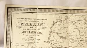 Artaria´s General-Post- und Strassenkarte der Markgrafschaft Maehren und des Herzogthums Schlesien.