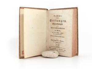 Geusau, Anton. Geschichte der Stiftungen, Erziehungs- und Unterrichtsanstalten in Wien, von den ältesten Zeiten bis auf gegenwärtiges Jahr.