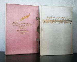 Concordia Ball. 14.Februar 1927. Der Damenspende erster Teil: Zur Weihe Beethovens. 2. Teil: Tanzende Gedanken.