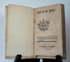 Oliva, Adam Fr. Was ist der Verfasser (Joseph Valentin Eybel) der erschienenen Abhandlungen: Was ist der Pabst, und der Sieben Kapitel von Klosterleuten?