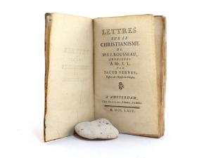 Vernes. Lettres sur le Christianisme de Mr J. J. Rousseau, adresseés a Mr. I. L.