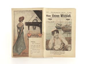 Garleutner, Josef (Hrsg.) und Moriz Mazak (Hrsg.). 1: Das kleine Witzblatt. 24 Hefte zwischen 1897 und 1903; 2: Wiener kleines Witzblatt. 12 Hefte zwischen 1901 und 1903.