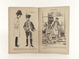 Garleutner, Josef (Hrsg.) und Moriz Mazak (Hrsg.). 1: Das kleine Witzblatt. 24 Hefte zwischen 1897 und 1903; 2: Wiener kleines Witzblatt. 12 Hefte zwischen 1901 und 1903.