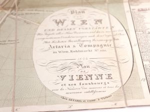 Artaria & Compagnie (Hrsg.). Plan von Wien und dessen Vorstädten. / Plan de Vienne et ses fauxbourgs.