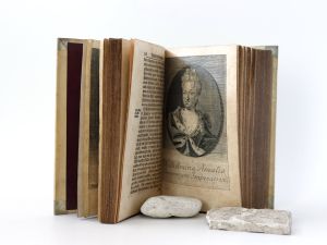 (Eucharius Gottlieb Rink). Josephs des Sieghafften Röm. Kaysers Leben und Thaten. In zwey theile abgefasset, und mit bildnißen gezieret. Cölln, im jahr 1712.