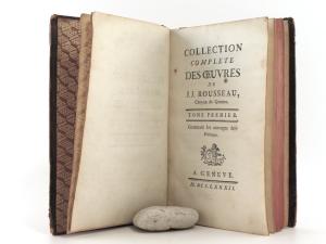 Rousseau, (Jean-Jacques). Collection complete des Oevres de J.J. Rousseau, Citoyen de Geneve. Tome Premiere.
