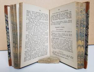 Nestroy - Entsch, A. (Hrsg.). Nekrolog in &quote;Deutscher Bühnen-Almanach&quote;. BEILAGE; Johann Nestroy als norddeutscher Student (koloriertes &quote;Costümbild&quote; (27x20 cm) Nr. 54 zur Theaterzeitung von Adolf Bäu...