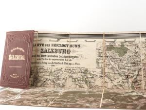 Steinhauser, A. Karte des Herzogthums Salzburg und des österr. steirischen Salzkammergutes nebst Theilen der angrenzenden Länder.
