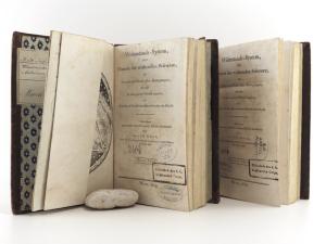 Wolf, Odilo. Widerstands-System oder Theorie der wirkenden Schwere, als Ursache und Kraft aller Bewegungen, die sich in dem ganzen Weltall ergeben, mit Hinsicht auf die unbestreitbaren Gesetze der Phy...