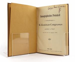 Stenographisches Protokoll der Verhandlungen des II. Zionisten-Congress gehalten zu Basel vom 28. bis 31. August 1898.