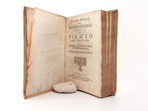 Meurs, Johannes (Joannis Meursi). De Regno Laconico libri II. de Piraeeo liber singularis. Et in Helladii Chrestomathiam Animadversiones. Omnia nunc primum prodeunt.