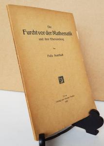 Auerbach, Felix. Die Furcht vor der Mathematik und ihre Überwindung.