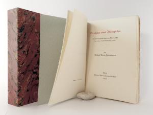 Rabenlechner, Michael Maria. I: Streifzüge eines Bibliophilen durch die deutsche Dichtung Österreichs der letzten hundertfünfzig Jahre. II: Neue Streifzüge eines Bibliophilen.