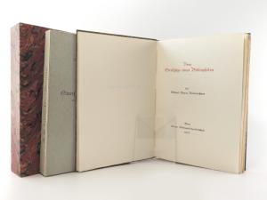Rabenlechner, Michael Maria. I: Streifzüge eines Bibliophilen durch die deutsche Dichtung Österreichs der letzten hundertfünfzig Jahre. II: Neue Streifzüge eines Bibliophilen.