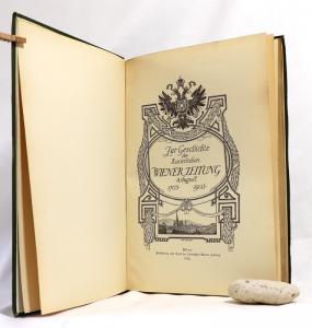 Zur Geschichte der kaiserlichen Wiener Zeitung 8. August 1703 - 1903