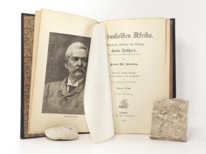 Stanley, Henry M. Im dunkelsten Afrika. Aufsuchung, Rettung und Rückzug Emin Pascha's, Gouverneurs der Aequatorialprovinz. Erster und Zweiter Band.