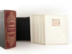 Scheda, Josef (Ritter von). General-Karte von Europa in 25 Blättern im Maßstab 1:2.592.000.