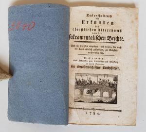 Das enthalten die Urkunden des christlichen Alterthums von der sakramentalischen Beichte.