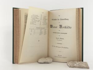 Blümel, Jakob. Die Geschichte der Entwicklung der Wiener Vorstädte nach authentischen Quellen zusammengestellt. A: Die Leopoldstadt / B: Die Landstraße / C: Die übrigen Vorstädte.