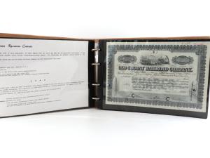 US-amerikanische Eisenbahnaktien.