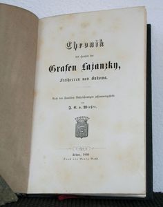 Wieser, J. C. v. Chronik des Hauses der Grafen Lazanzky, Freiherren von Bukowa.