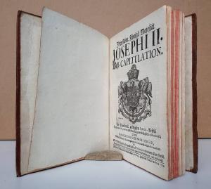 Serger, Franz Erwin. Ihro Röm. Königl. Majestät Josephi II. Wahl-Capitulation.