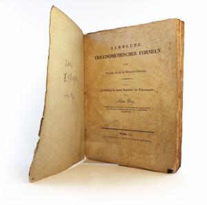 Burg, Adam. Sammlung Trigonometrischer Formeln. Zum Gebrauche für alle der Mathematik Beflissenen.