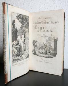 Tiller, Franz Aloys. Betrachtungen über besondere Thaten und Maximen der Regenten zu Heptakollis.