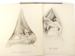 Gaal, Margit. Songes Galantes. 12 Dessins par Margit Gaal. Édition privée.