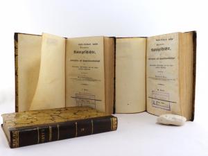 Perty, Maximilian. Naturgeschichte als philosophische und Humanitätswissenschaft für Naturforscher, Philosophen und das höher gebildete Publikum. I. bis III. Band.