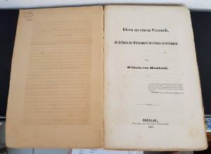 Humboldt, Wilhelm. Ideen zu einem Versuch, die Grenzen der Wirksamkeit des Staats zu bestimmen.