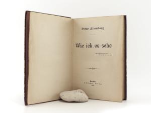 Altenberg, Peter. Wie ich es sehe.