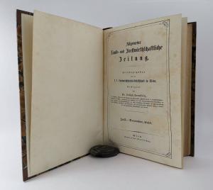 Arenstein, Joseph (Red.). Allgemeine Land- und Forstwirthschaftliche Zeitung. Juli-December, 1857.