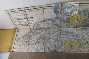 Gross, R. Karte von Deutschland, Oesterreich, den Niederlanden, Belgien, Schweiz und Nord-Italien nebst angränzenden Ländern (nach den neuen Grenz-Aenderungen), mit allen fahrbaren Eisenbahnen.