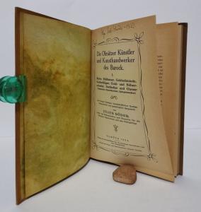 Röder, Julius. Die Olmützer Künstler und Kunsthandwerker des Barock.