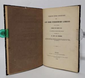 Fitzinger, Leop. Jos. Versuch einer Geschichte des alten nieder-österreichischen Landhauses bis zu seinem Umbaue im Jahre 1837. - WIDMUNGSEXEMPLAR -