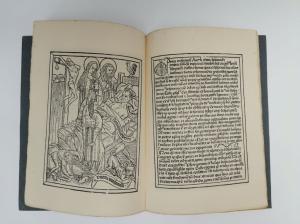 Clemen, Otto (Bearb.). Ars moriendi. Holztafeldruck von c. 1470.