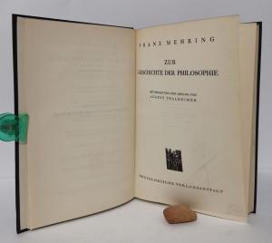 Mehring, Franz. Zur Geschichte der Philosophie.