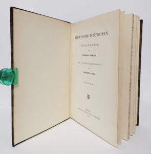 Riemann, Bernhard. Elliptische Functionen. Vorlesungen.