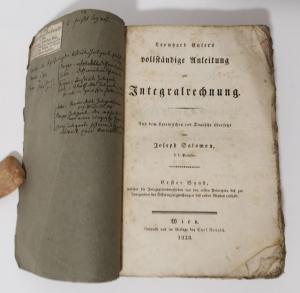 Euler, Leonhard. Leonhard Euler's vollständige Anleitung zur Integralrechnung.