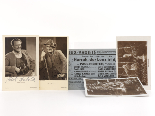 Richter, Paul. Sammlung von 24 Memorabilien.