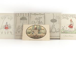 Köhler, Mela. 15 Konegens Kinderbücher mit Titelillustrationen von Mela Köhler + 13 von ihr illustrierte Postkarten.