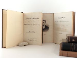 Dühring, E; Sammlung von 5 Büchern, 4 von Eugen Carl Dühring, 1 über denselben.