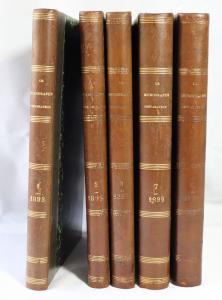 Tempère, M. J. Le Micrographe Prèparateur. Volume 1-3 1893-1895; Vol. 7 1899 et Revue des Journaux Francais & Étrangers paraissant tous les deux mois; Vol. 11 1903.