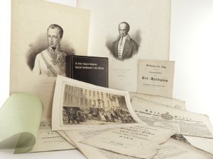 Ferdinand I. / II., Kaiser von Österreich. Sammlung von Memorabilien.