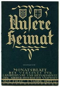 Lechner, Karl. Unsere Heimat. 1928 -1987.