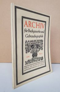 Archiv für Buchgewerbe und Gebrauchsgraphik.